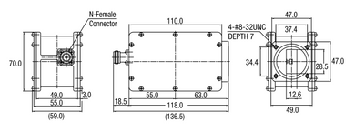 Product image for X-Band Single-Band EXT REF LNB XT1000N variants - DEMO