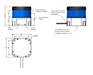 Product image for LUMENIX Long-range SLAM Navigation LiDAR