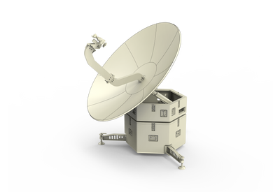 Product image for WAYFARER 1.8m Ku-Band Box Automatically Transportable Antenna - Feed Forward