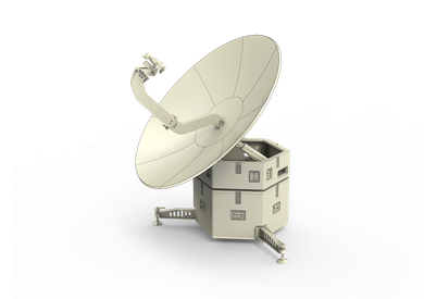 Product image for WAYFARER 1.8m Ku-Band Box Automatically Transportable Antenna - Feed Forward