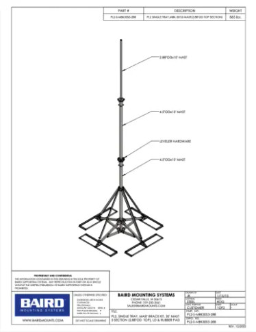Baird Maximum Stability Camera Pole Mount