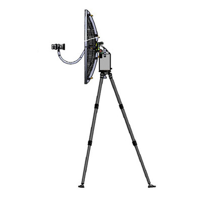 Product image for WAYFARER 0.9m C-Band Manual Flyaway Antenna - Prime Focus