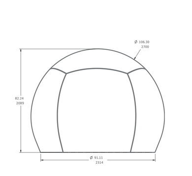 Infinite Technologies Terrestrial Radome 2.7 Meter