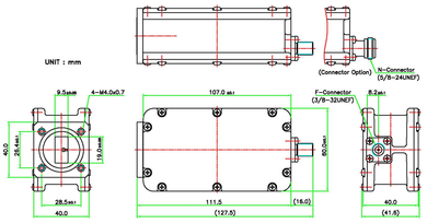 Product image for 1000 Ku-Band Dual Band PLL LNB