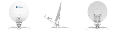 Product image for WAYFARER 2.4m C/X/Ku Triple-Band Manual Flyaway Antenna - Dual Offset