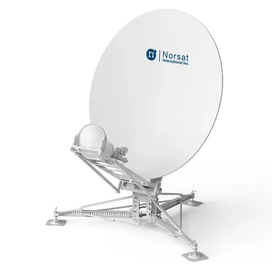 Product image for WAYFARER 2.4m C/X/Ku Triple-Band Manual Flyaway Antenna - Dual Offset