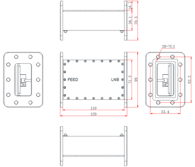 Product image for C-Band 5G Bandpass Filter BPF-100130