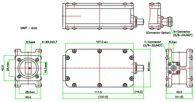 Product image for Dual-Band Ku-Band PLL LNB (0.8 dB)
