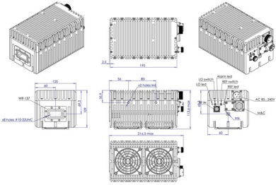 Product image for 100W C-Band Auto-Reference BUC