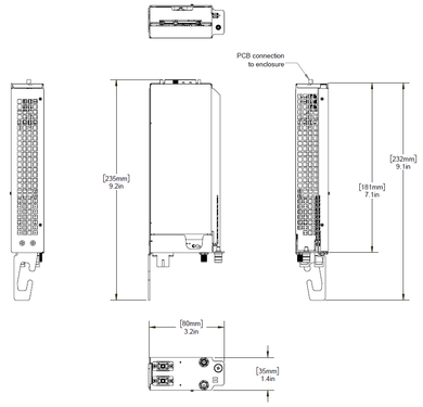 Product image for Fiber Transceiver, Chassis Plug-in