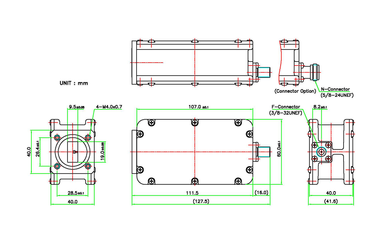 Product image for 1000 Dual-Band Ku-Band Ext REF LNB, FS33446