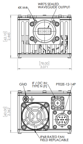 Product image for 8W Low Ku-Band BUC