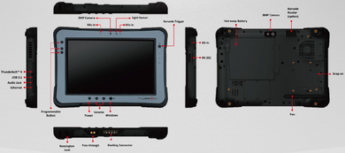 Product image for Kit, Ground Control Station, RuggON PX501, for CBRN UGV