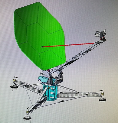 Product image for WAYFARER 1.5m Ku-Band Auto Flyaway Antenna - Single Offset