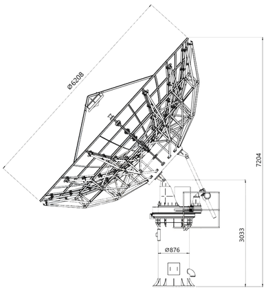 Product image for ANCHOR 6.2m Ka-Band Earth Station Antenna