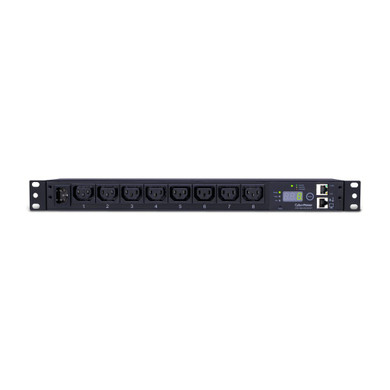 CyberPower PDU15MHVIEC8FNET 8-Outlet (Front), 1U Rack Mount Monitored Power Distribution Unit (PDU)