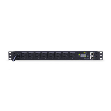 CyberPower PDU15M8FNET 8-Outlet (Front), 1U Rack Mount Monitored Power Distribution Unit (PDU)