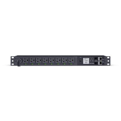 CyberPower PDU41001G 8-Outlet (Front), 1U Rack Mount Gigabit, Switched Power Distribution Unit (PDU)