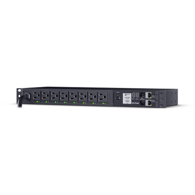 CyberPower PDU41001G 8-Outlet (Front), 1U Rack Mount Gigabit, Switched Power Distribution Unit (PDU)