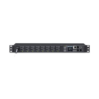 CyberPower PDU41001 8-Outlet (Front), 1U Rack Mount Switched Power Distribution Unit (PDU)