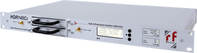 RF-Design HQR145C2 1+1 redundant L-Band / ext. L-Band Amplifier (0 to 40dB gain)