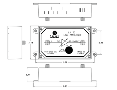 Norsat Line attenuator LA-30F