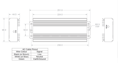 Norsat 300W ATOM Power Supply PS300-AT1-IEC