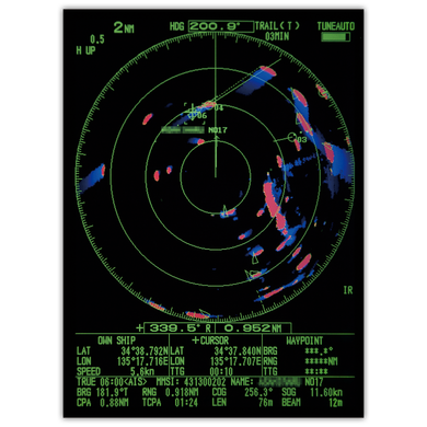 Furuno 1815 4 kW Transmitter, 36 NM Radar System with 8.4" Color LCD display and 19" Radome
