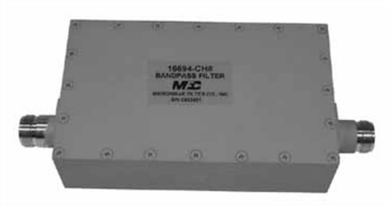 Microwave Filter Company 16694 Single Channel (Ultra-Selective) Bandpass Filter