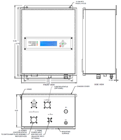 Product image for 1:1 Ka-Band LNA Redundant Switch System w/ LNAs