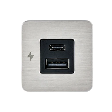 Scanstrut SC-TILE-11 USB-A & C Interior Charging Socket - Stainless Steel