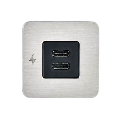 Scanstrut SC-TILE-21 Dual USB-C Interior Charging Socket - Stainless Steel