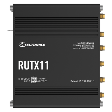 Teltonika Networks 14758040 RUTX11 LTE Cat 6 Router
