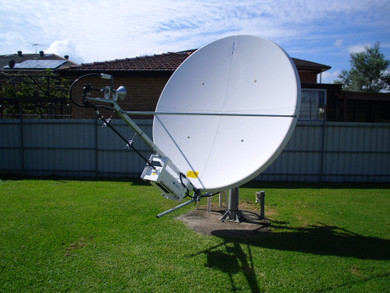 CPI 2.4 Meter Rx/Tx High Wind Antenna - C-Band Circular