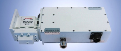 CPI LXA7S50-XX47 X-Band Low Noise Amplifier (LNA) 50 K, 60 dB gain, Universal AC Input, Interstage Tx reject filter