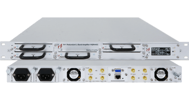 RF-Design HQR445C N+1 redundant L-Band Line Amplifier, 1+1 to 4+1 (variable gain 0 to 40dB)
