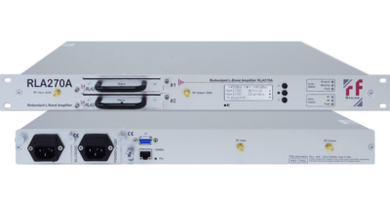 RF-Design RLA270A 1+1 redundant L-Band Line Amplifier (0 to 26dB gain)