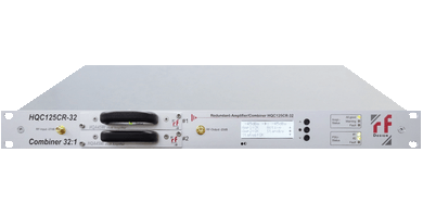 RF-Design HQC125CR-32 1+1 redundant L-Band Line Amplifiers with combiners (max. 32:1)