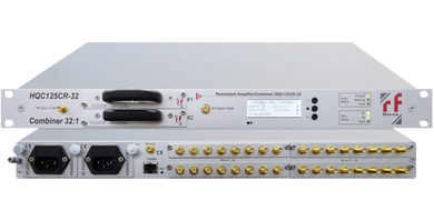 RF-Design HQC125CR-32 1+1 redundant L-Band Line Amplifiers with combiners (max. 32:1)