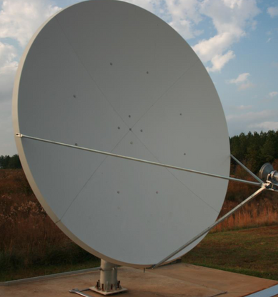 CPI 3.8 Meter X-Band Circular Rx/Tx High Wind Antenna
