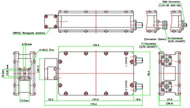 Product image for 9000 Ka-Simultaneous Dual Band PLL EXT LNB