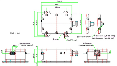 Product image for Single-Band Ku-Band BDC (25 kHz max.)