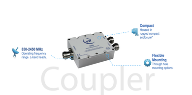 ETL Systems ODU-436005-N5N5N5 IP67 10dB L-Band Directional Coupler