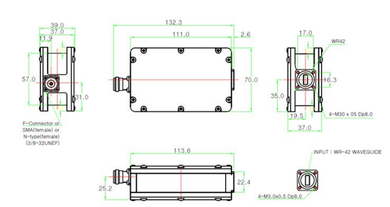 Product image for 9000 Triple-Band Ka-Band PLL LNB - TEST DEMO