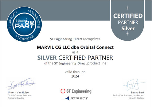 Orbital Connect has achieved Silver Partner status withST Engineering iDirect