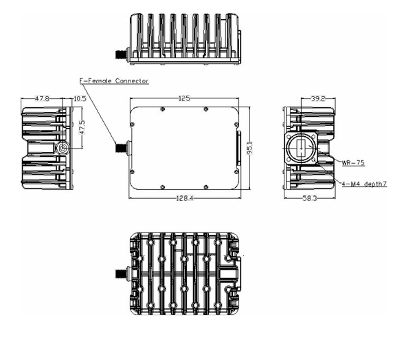 Norsat ELMTBKU002-SF 2W Ku-Band BUC