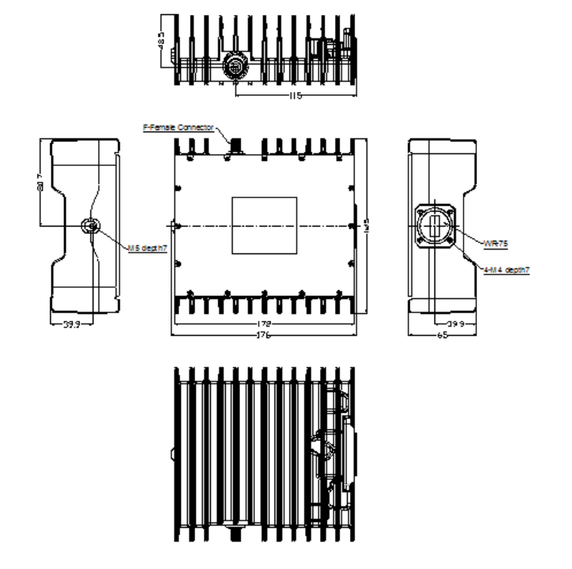 Norsat ELMTBKU006-EF 6W Ku-Band BUC