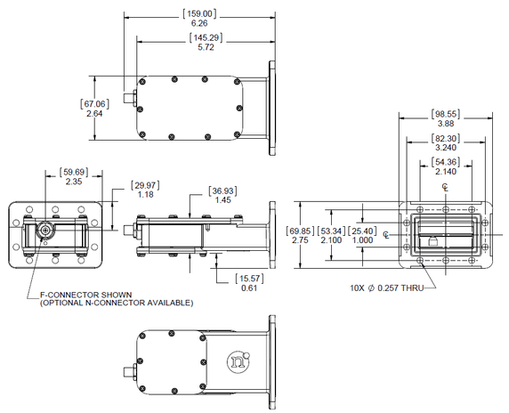 Product image for 3000X C-Band Single Band PLL LNB