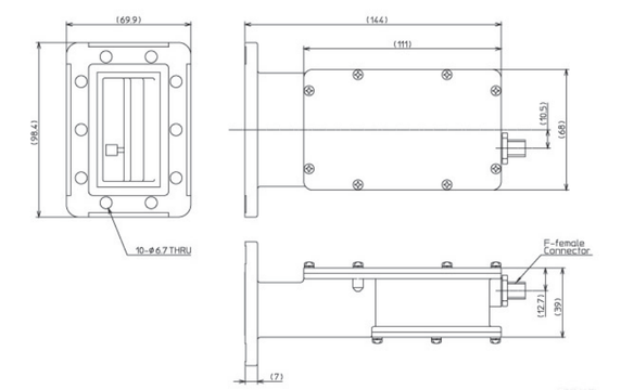 Norsat 3000 Series 3125F C-Band Single-Band LNB