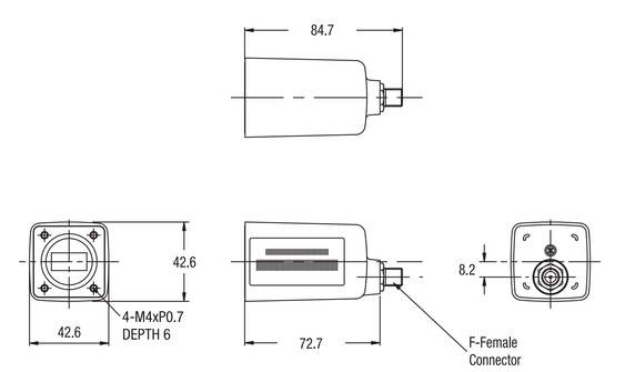 Norsat 4000 Series 4207BF Ku-Band Single-Band LNB